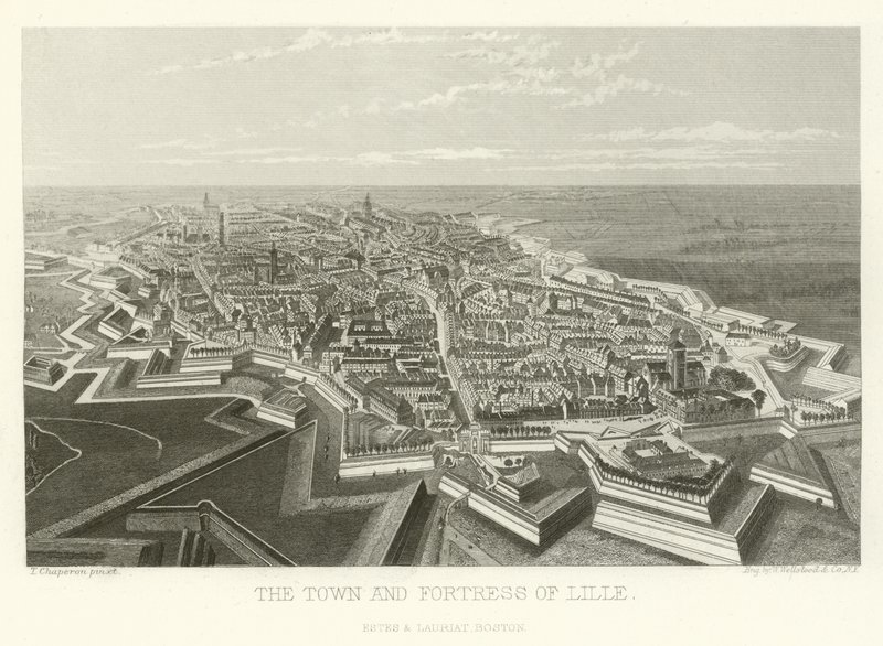 Die Stadt und Festung Lille von Alphonse Marie de Neuville
