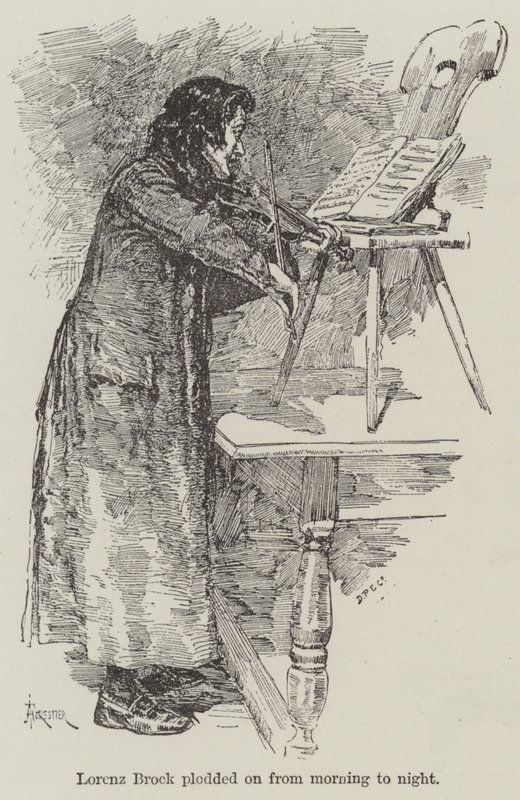 Eine Geige mit einem Lied, von R. E. Francillon von Amedee Forestier