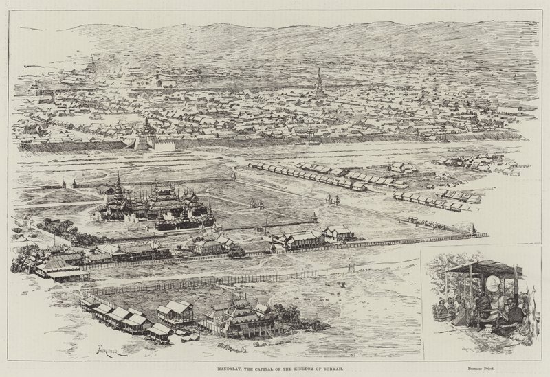 Mandalay, die Hauptstadt des Königreichs Burma von Amedee Forestier