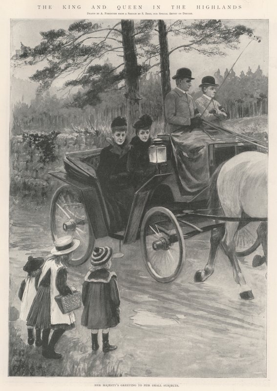 Der König und die Königin in den Highlands von Amedee Forestier