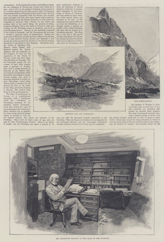 Der Sonnenstrahl in Norwegen, von Lady Brassey von Amedee Forestier