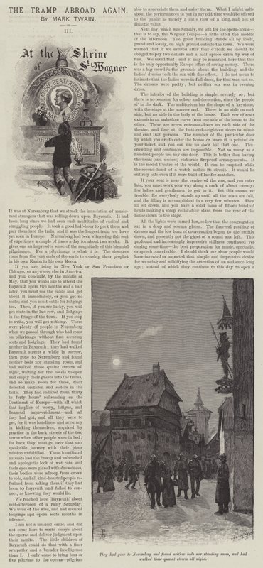 The Tramp Abroad Again, von Mark Twain von Amedee Forestier