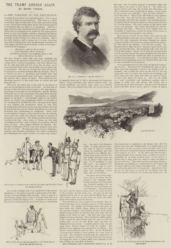 Der Landstreicher wieder unterwegs, von Mark Twain von Amedee Forestier