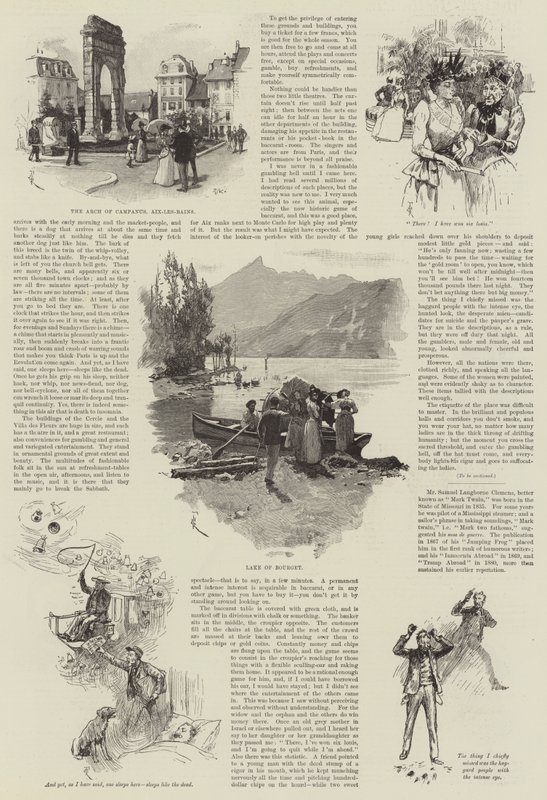 Der Landstreicher wieder unterwegs, von Mark Twain von Amedee Forestier