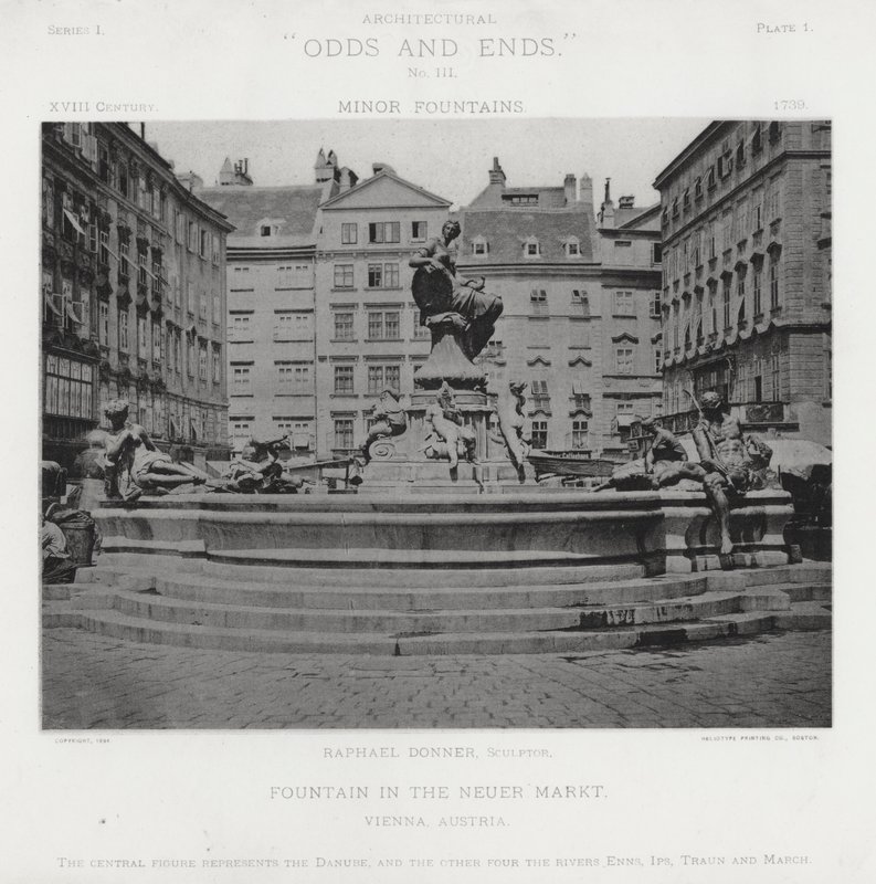 Brunnen auf dem Neuen Markt, Wien, Österreich von American Photographer (after)