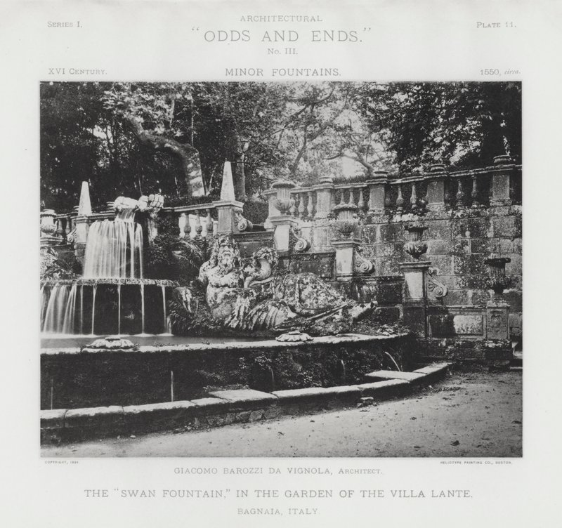 Der "Schwanenbrunnen," im Garten der Villa Lante, Bagnaia, Italien von American Photographer (after)