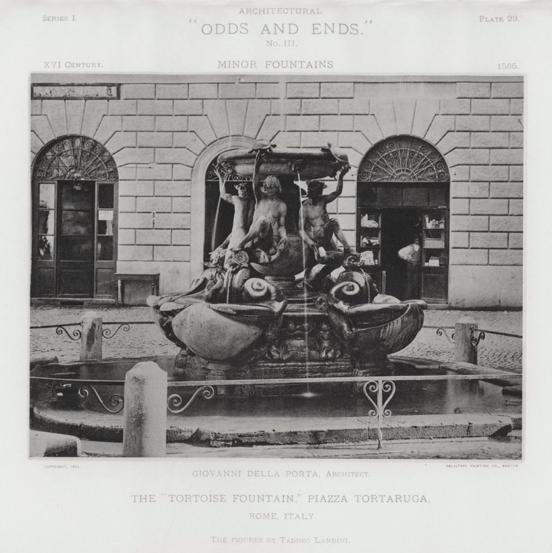 Der "Schildkrötenbrunnen," Piazza Tortaruga, Rom, Italien von American Photographer (after)