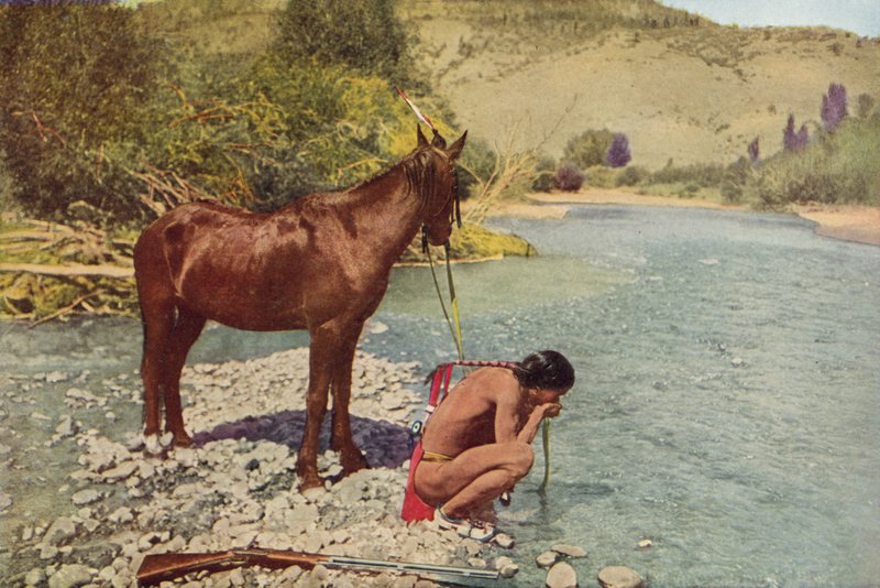 Apache-Krieger, Rio Navaho, Arizona von American Photographer