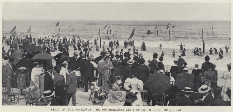 Strand bei Far Rockaway, die südlichste Grenze des Bezirks Queens von American Photographer