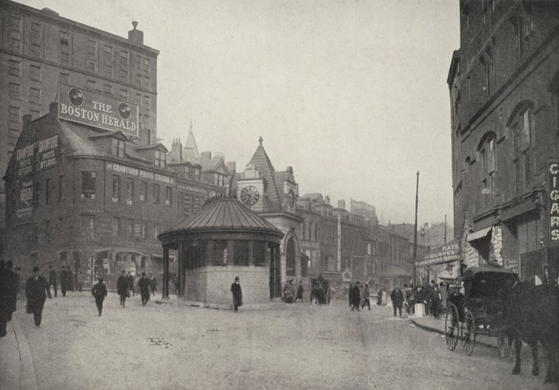 Boston: Scollay Square und Eingang zum East Boston Tunnel von American Photographer