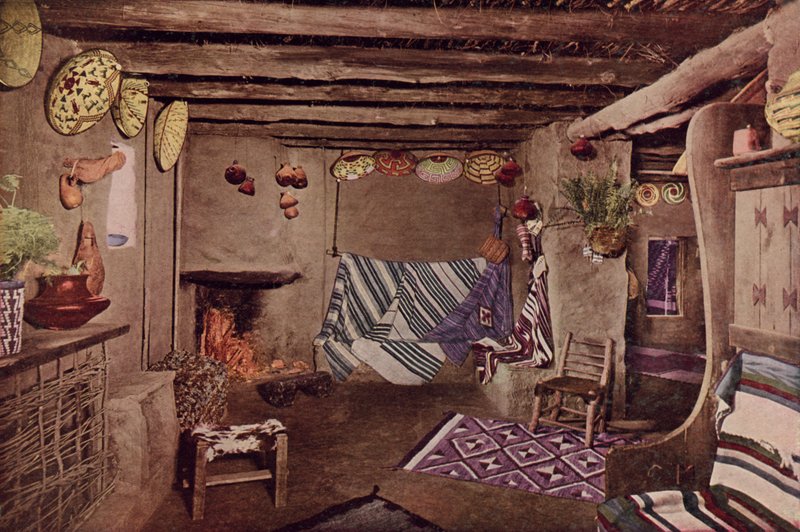 Innenraum des Hopi-Hauses, Grand Canyon, Arizona von American Photographer