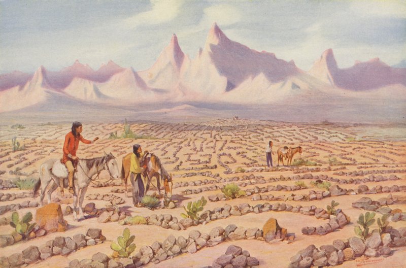 Mystisches Labyrinth der Mojave-Indianer, in der Nähe von Needles, Kalifornien von American Photographer