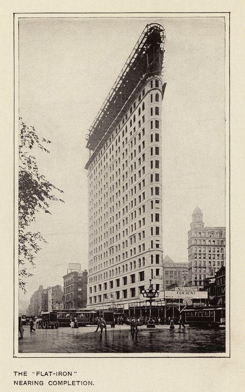 Das "Flat-Iron" kurz vor der Fertigstellung von American Photographer