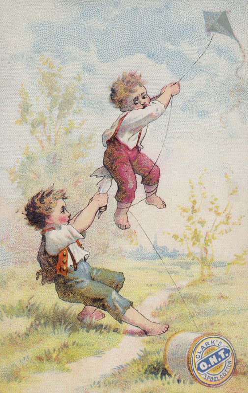 Jungen in Schwierigkeiten beim Drachenfliegen von American School