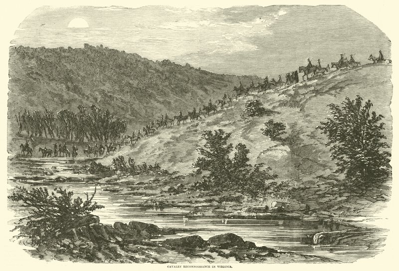Kavallerieaufklärung in Virginia, September 1862 von American School