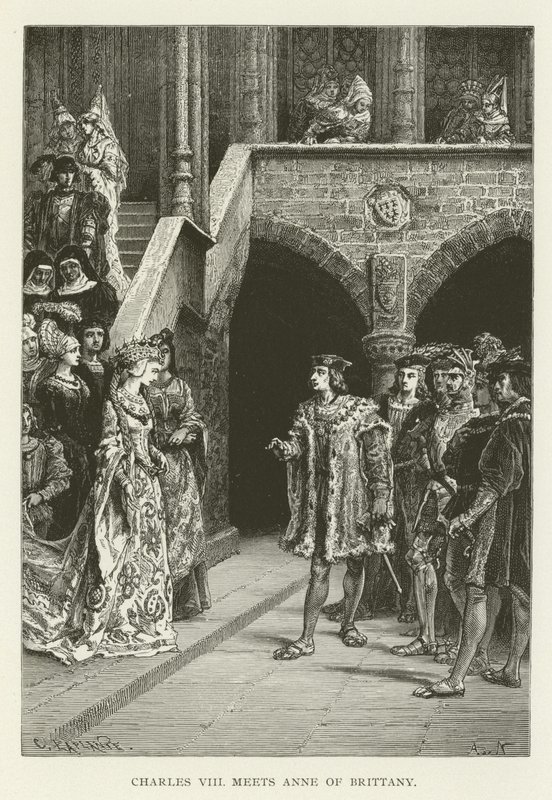 Karl VIII. trifft Anne von Bretagne von American School