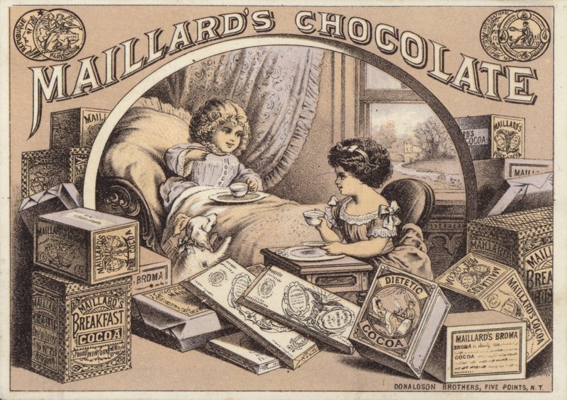 Kinder trinken Schokolade, Werbung für Maillards Schokolade von American School