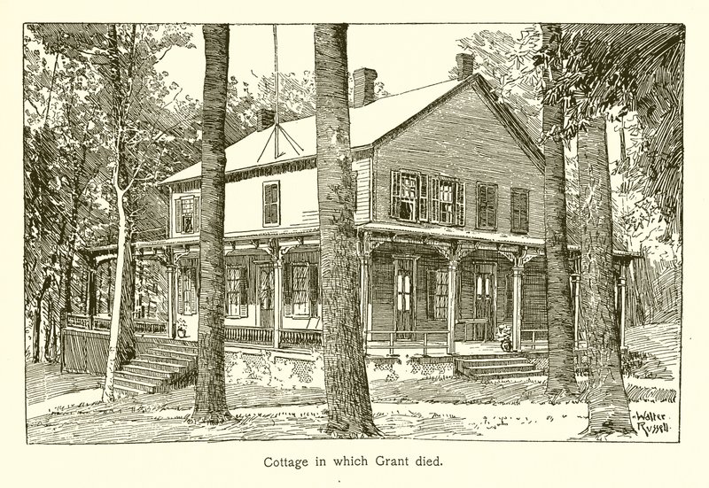 Hütte, in der Grant starb von American School