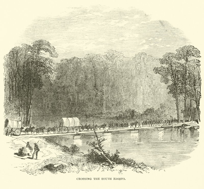 Überquerung des South Edisto, Januar 1865 von American School