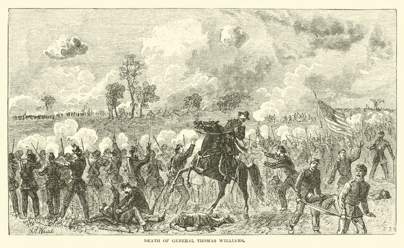Tod von General Thomas Williams, August 1862 von American School