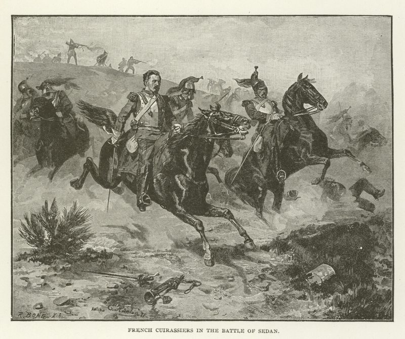 Französische Kürassiere in der Schlacht von Sedan von American School