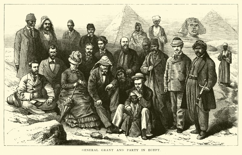General Grant und Gefolge in Ägypten von American School