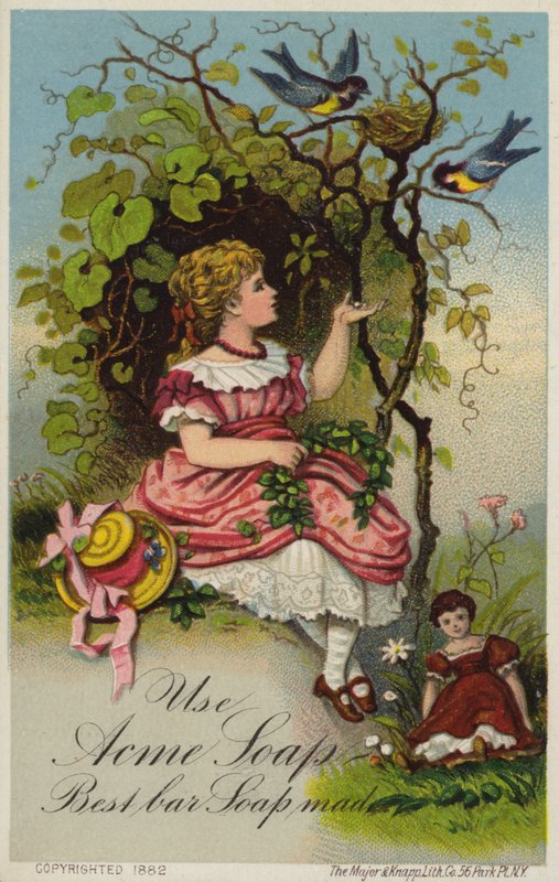 Mädchen füttert Vögel von American School