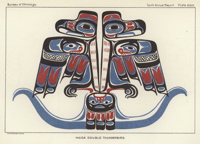 Haida-Doppel-Donnerbird von American School