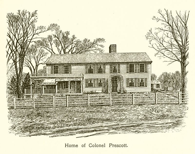 Haus von Colonel Prescott, Bunker Hill von American School