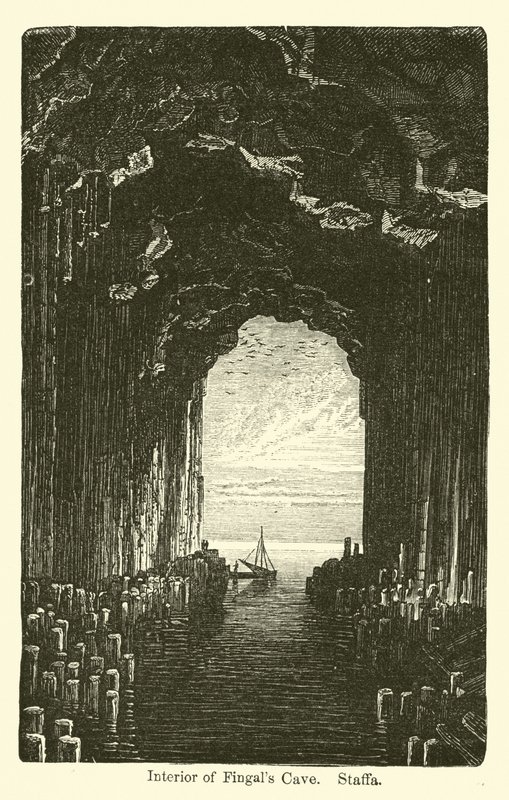 Innenraum der Fingalshöhle, Staffa von American School
