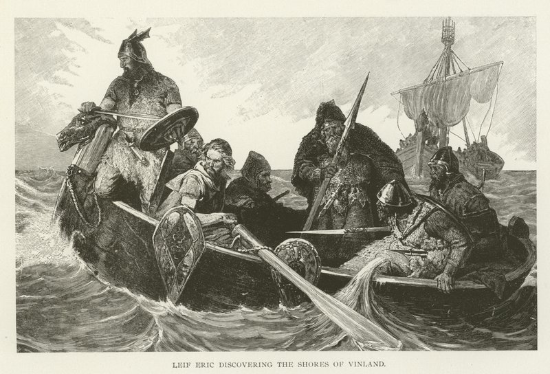 Leif Eriksson entdeckt die Küsten von Vinland von American School