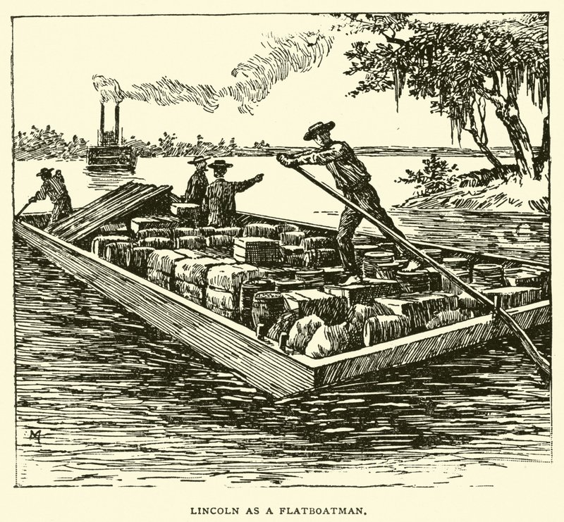Lincoln als Flachbootmann von American School
