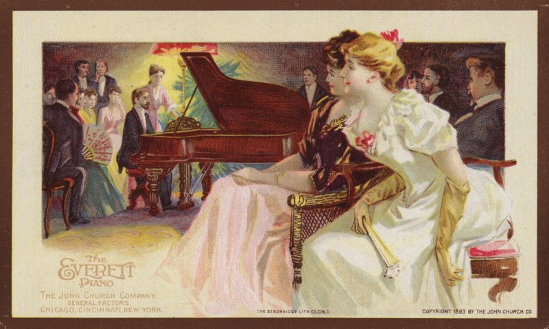 Zuhören bei einem Klavierkonzert von American School