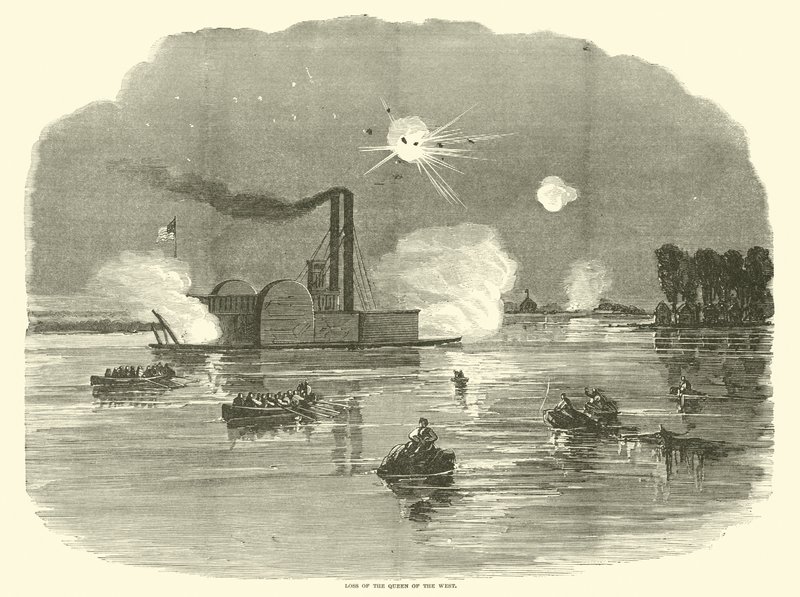 Verlust der Queen of the West, Februar 1863 von American School