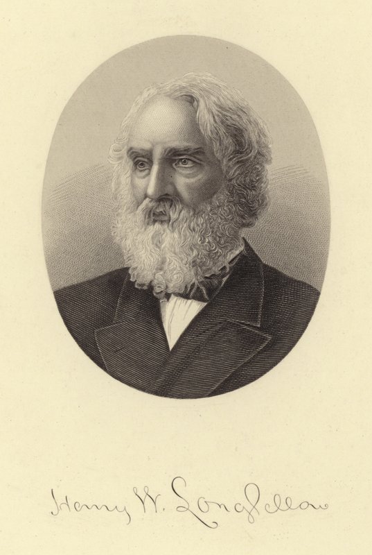 Porträt von Henry Wadsworth Longfellow von American School