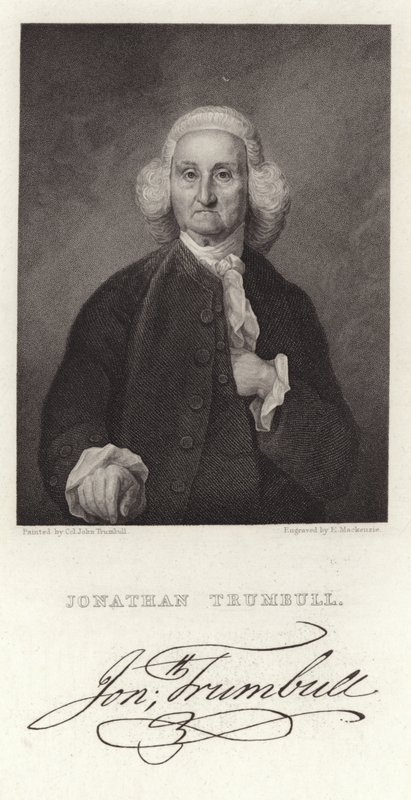 Porträt von Jonathan Trumbell von American School
