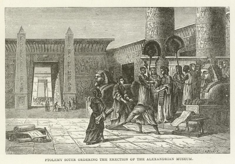 Ptolemaios Soter befiehlt den Bau des alexandrinischen Museums von American School