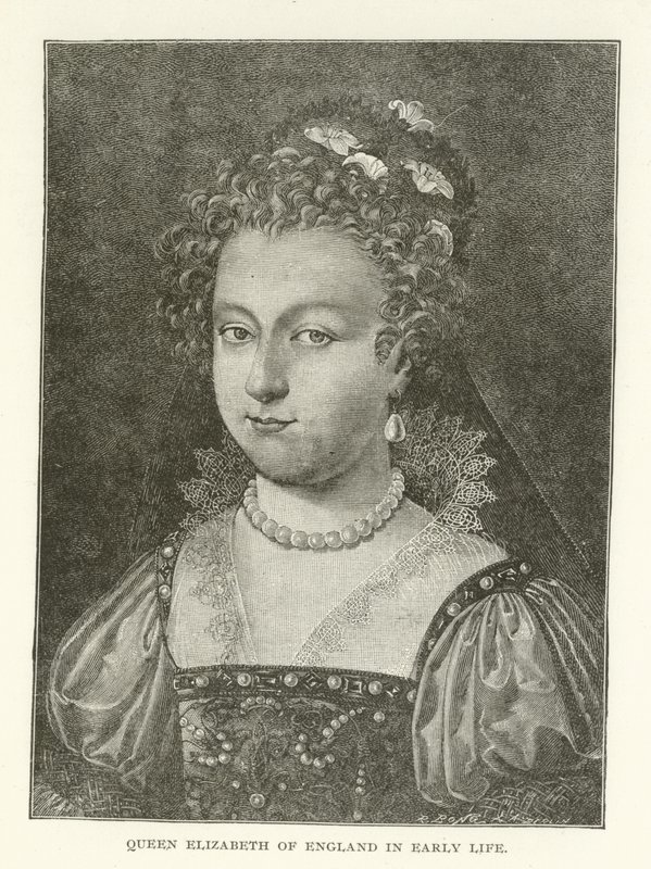 Königin Elisabeth von England in jungen Jahren von American School