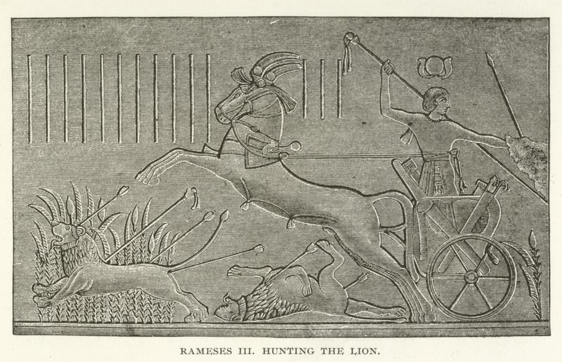 Ramses III. jagt den Löwen von American School