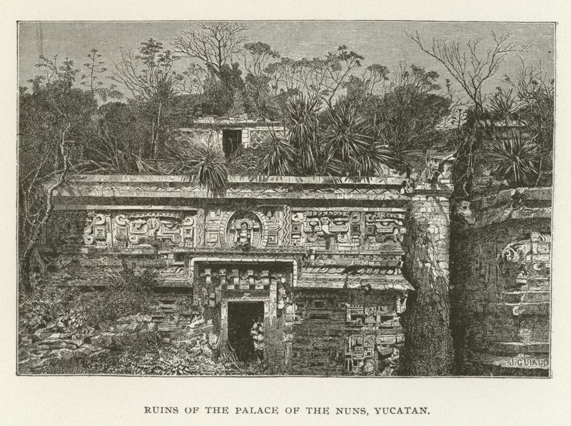 Ruinen des Palastes der Nonnen, Yucatan von American School