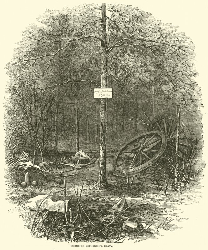 Ort von McPhersons Tod, Juli 1864 von American School