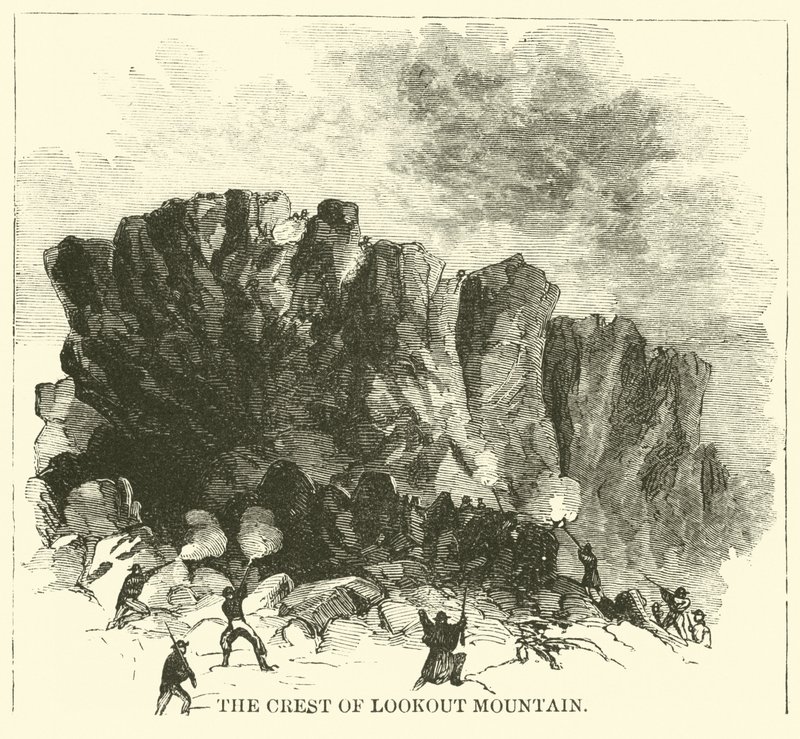 Der Kamm des Lookout Mountain, November 1863 von American School