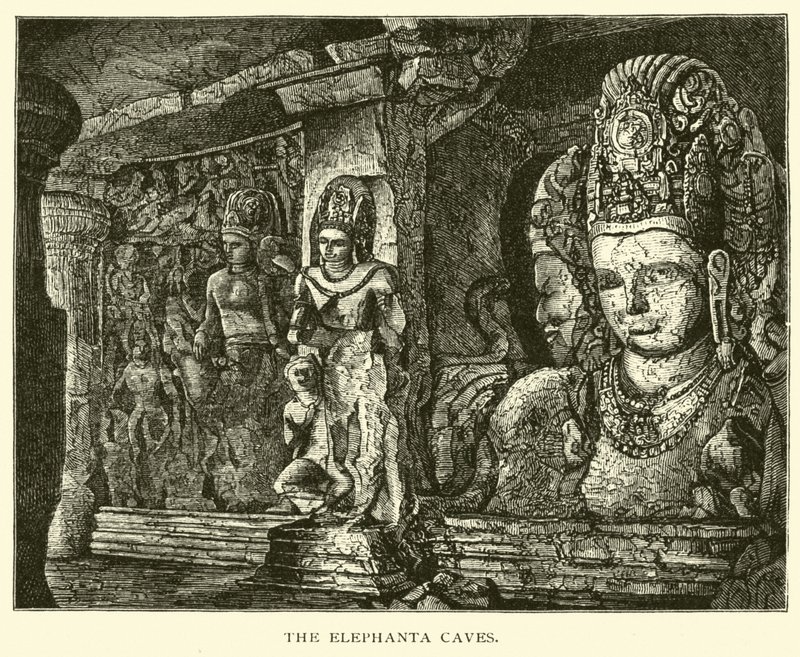 Die Elephanta-Höhlen von American School