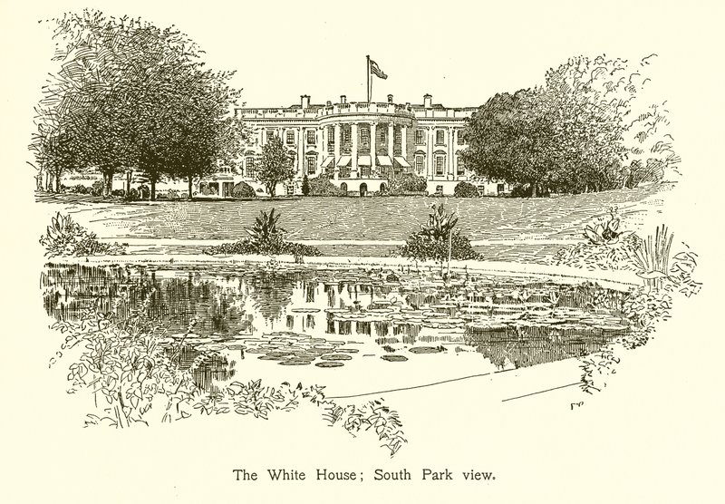 Das Weiße Haus; Blick auf den South Park von American School