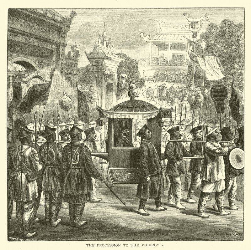 Die Prozession zum Vizekönig von American School
