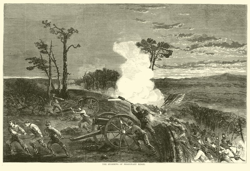 Die Erstürmung des Missionary Ridge, November 1863 von American School