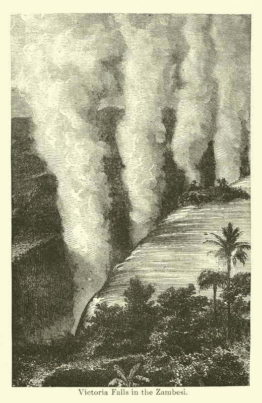 Victoriafälle im Sambesi von American School