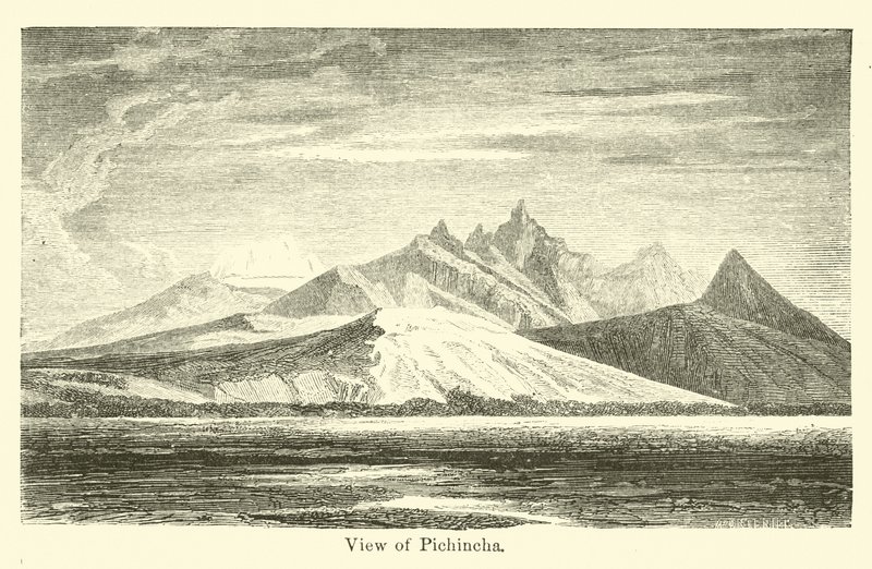 Blick auf Pichincha von American School