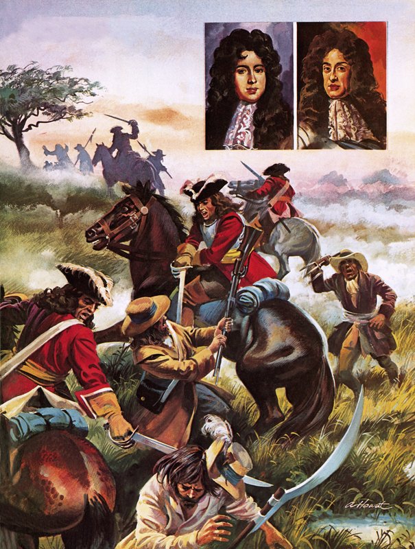 Schlacht von Sedgemoor 1685 von Andrew Howat