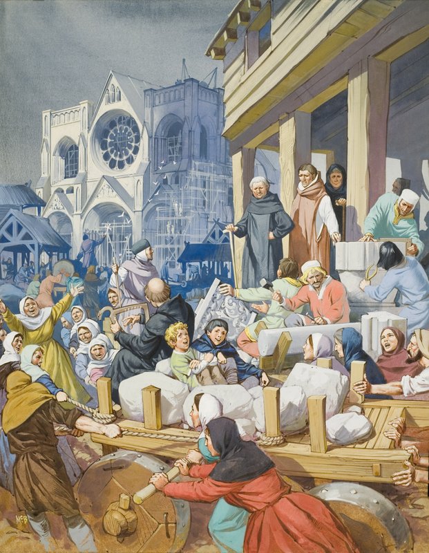 Abt Suger und der Bau der Abtei von St. Denis von Angus McBride